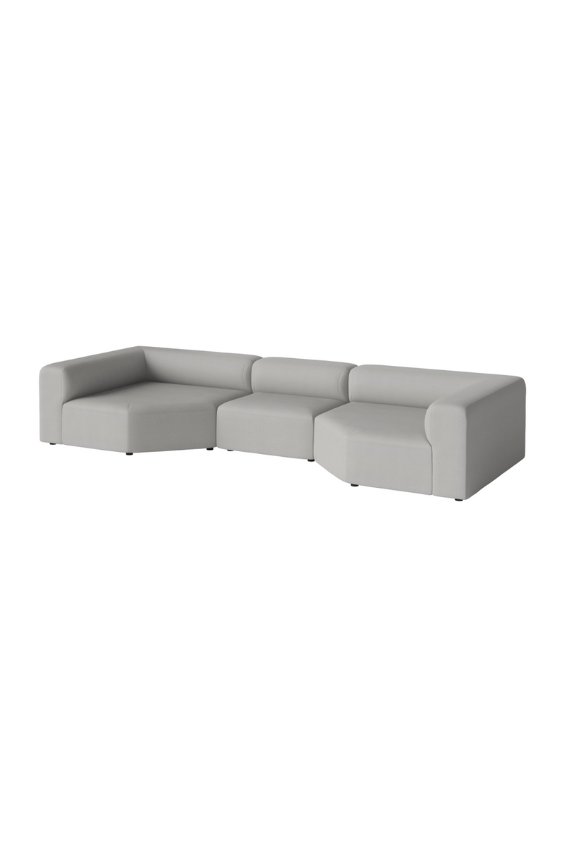 Modern Minimalist 3-Unit Modular Sofa L | Bolia Angle | Woodfurniture.com