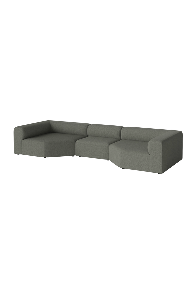 Modern Minimalist 3-Unit Modular Sofa L | Bolia Angle | Woodfurniture.com