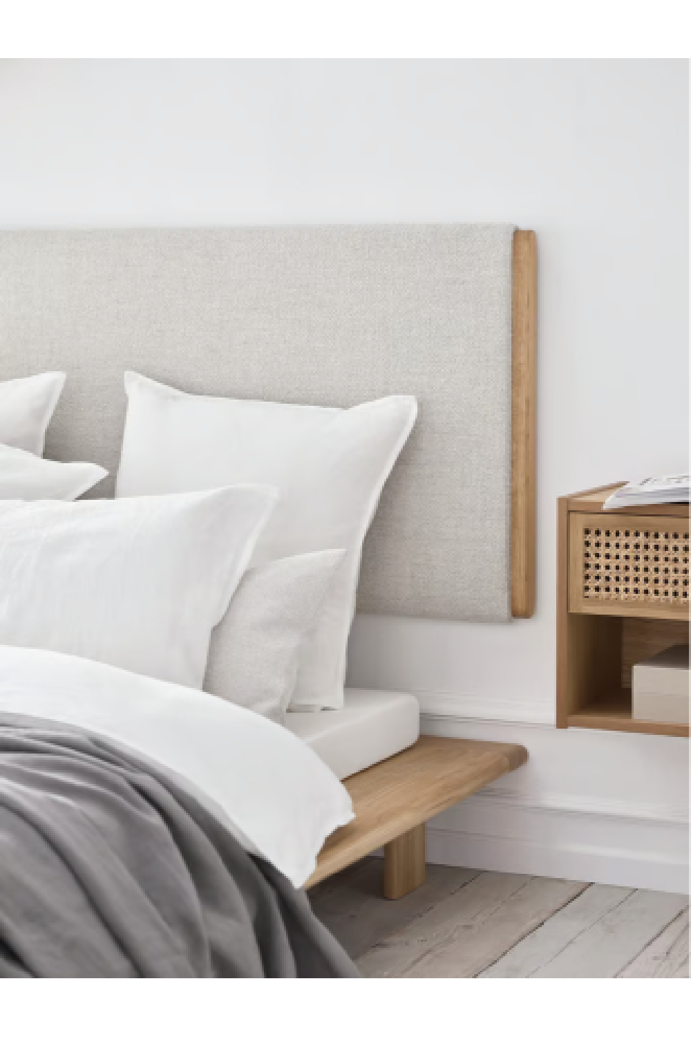 Oiled Oak Minimalist Headboard (Single) | Bolia Haven | Woodfurniture.com