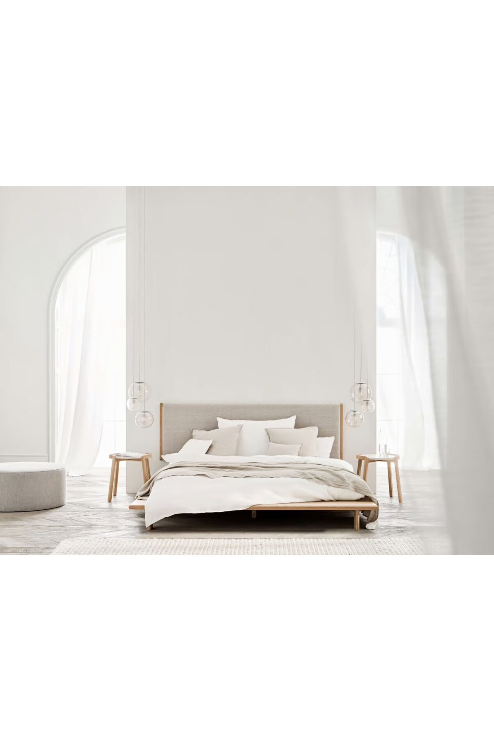 Oiled Oak Minimalist Headboard (King) | Bolia Haven | Woodfurniture.com