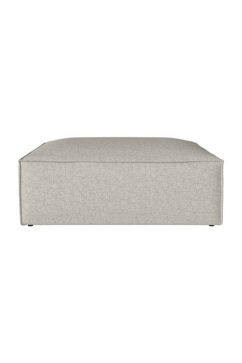 Flat Woven Beige Ottoman| Bolia Cosima | Woodfurniture.com