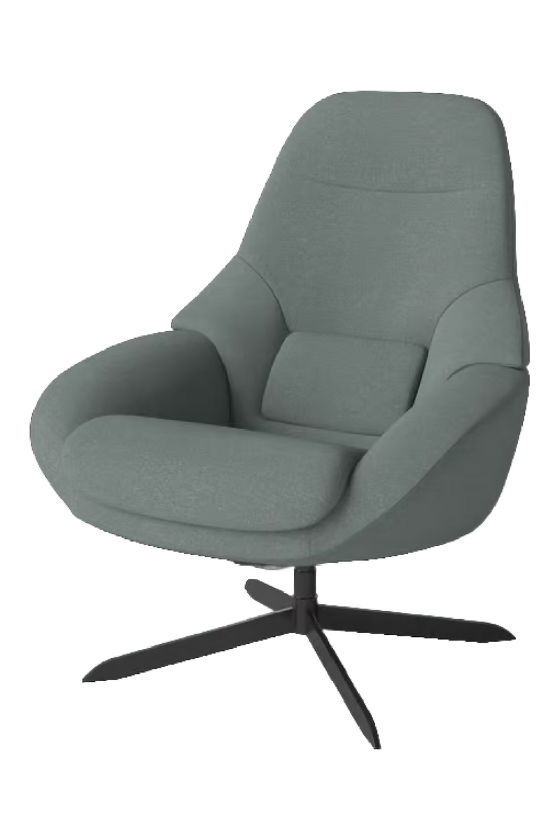 Flat Woven Swivel Armchair | Bolia Saga Grand | Woodfurniture.com