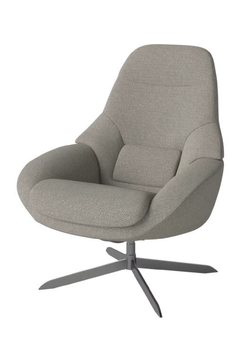 Flat Woven Swivel Armchair | Bolia Saga Grand | Woodfurniture.com