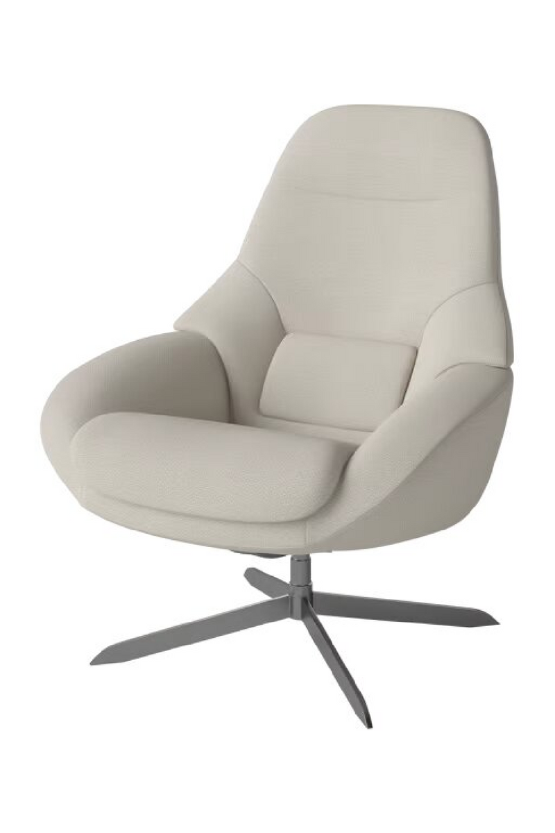 Flat Woven Swivel Armchair | Bolia Saga Grand | Woodfurniture.com