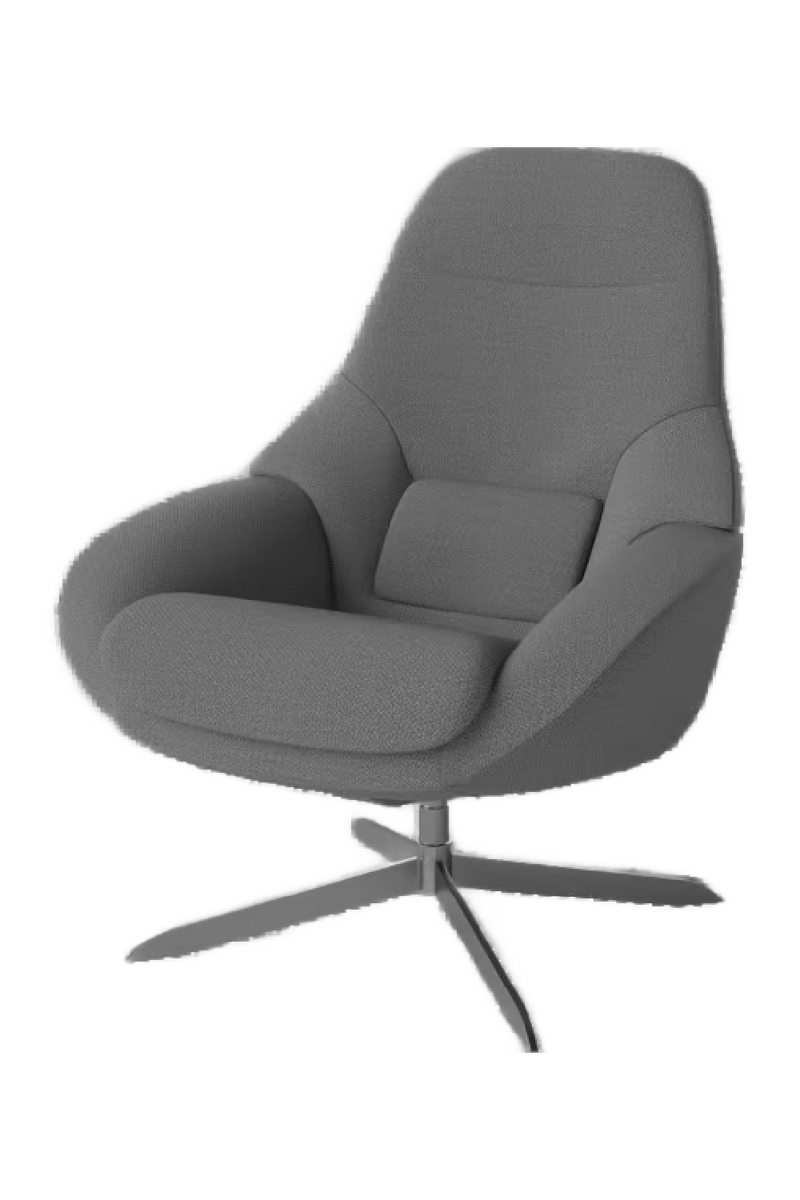 Flat Woven Swivel Armchair | Bolia Saga Grand | Woodfurniture.com