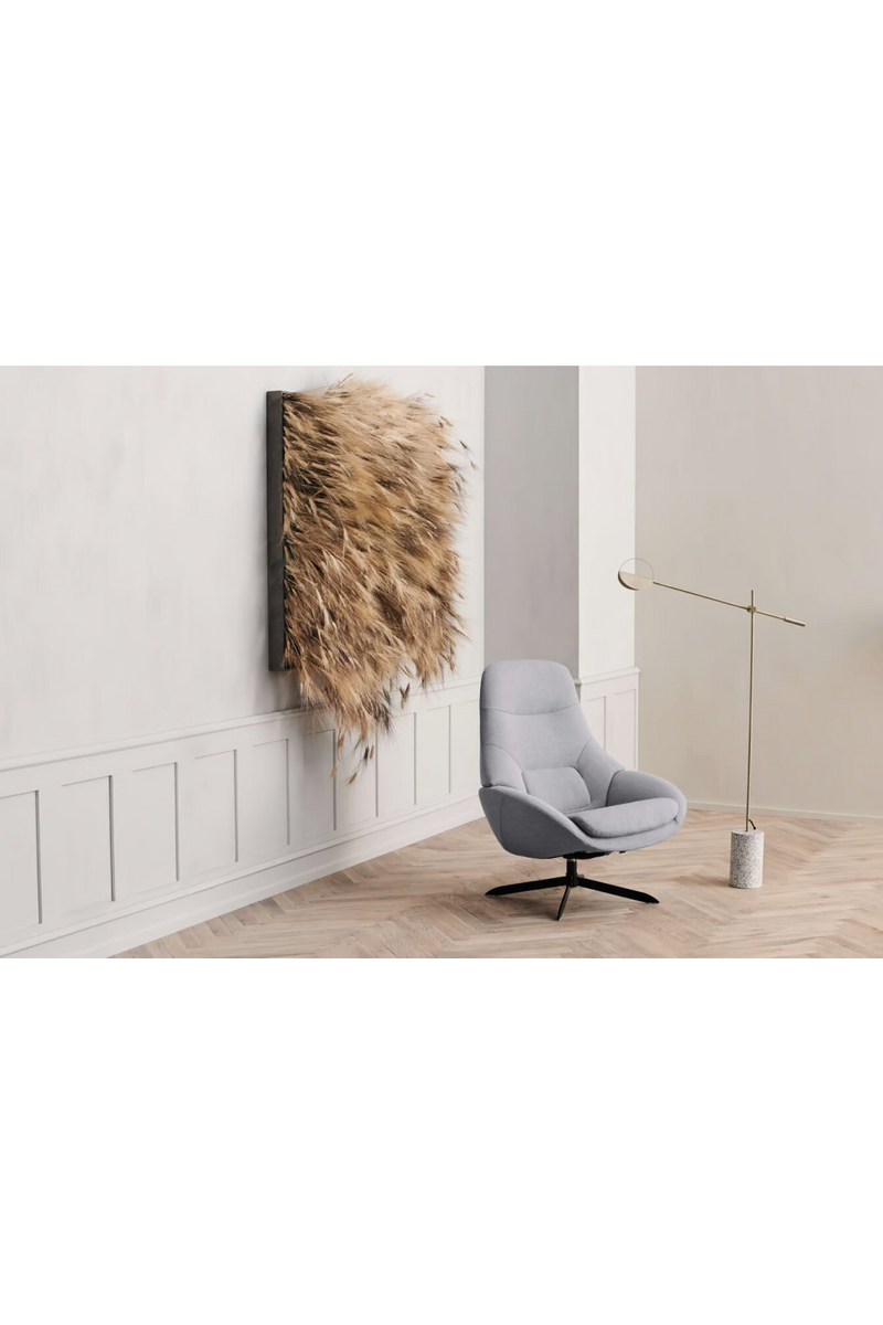 Flat Woven Swivel Armchair | Bolia Saga Grand | Woodfurniture.com