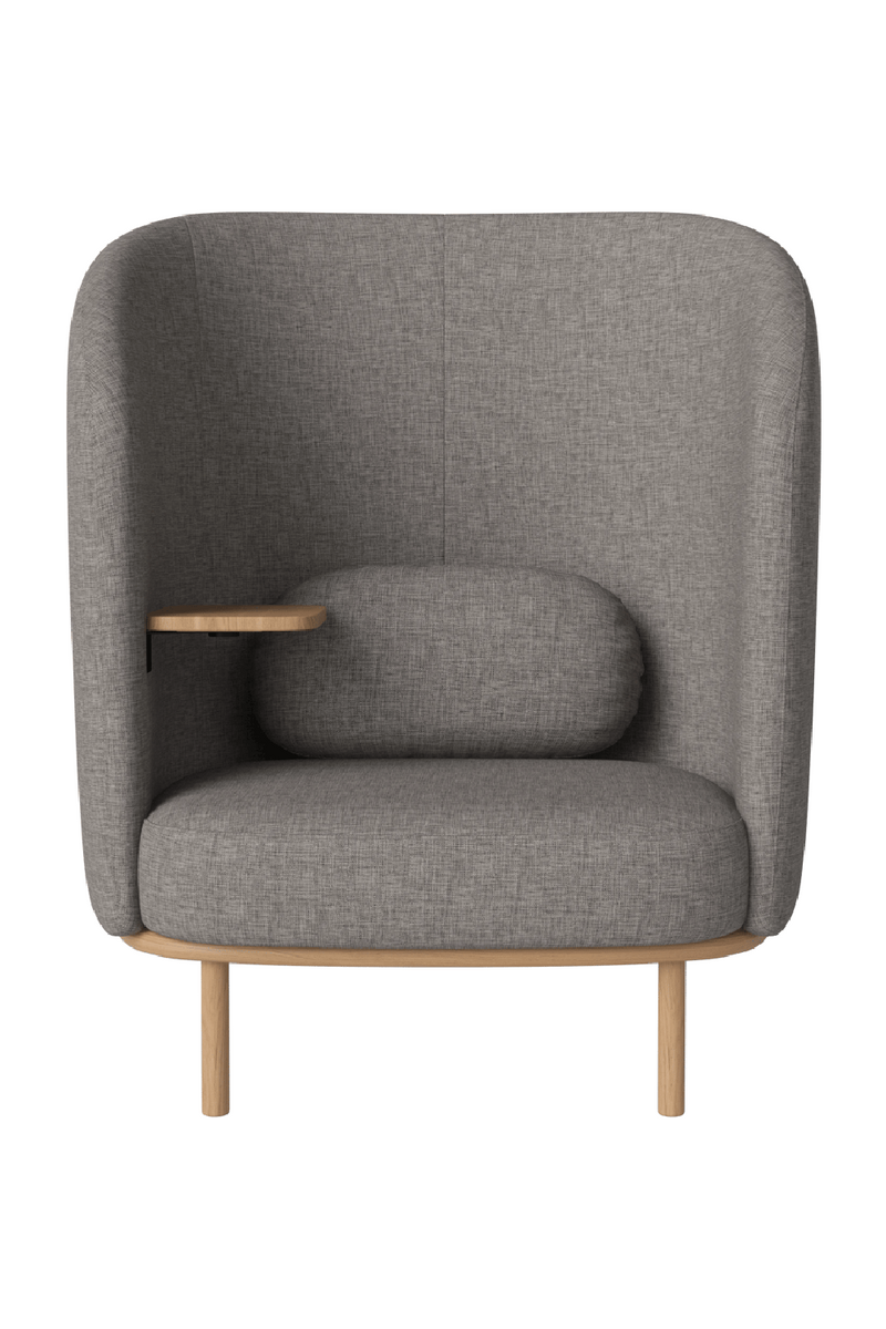 Curved Nesting Armchair With Table | Bolia Fuuga | Woodfurniture.com