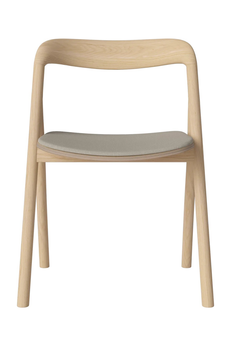 Oak Upholstered Seat Dining Chair | Bolia Fenri | Woodfurniture.com