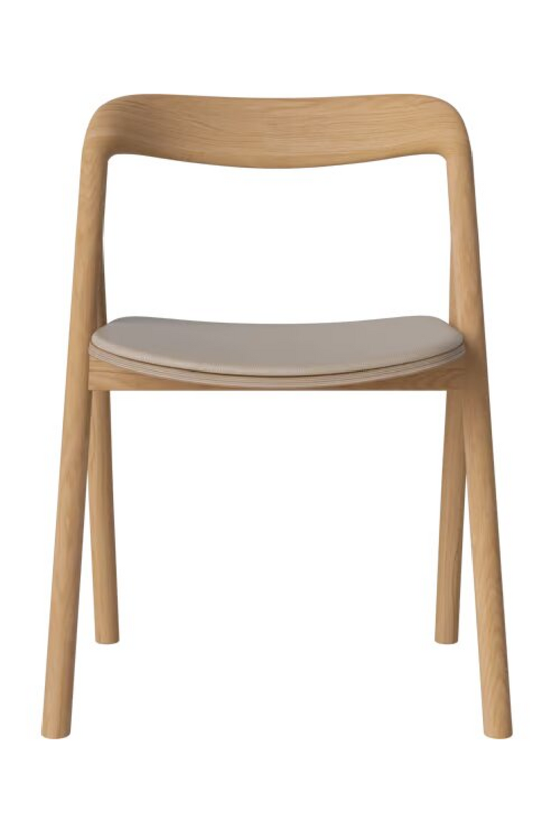 Oak Upholstered Seat Dining Chair | Bolia Fenri | Woodfurniture.com