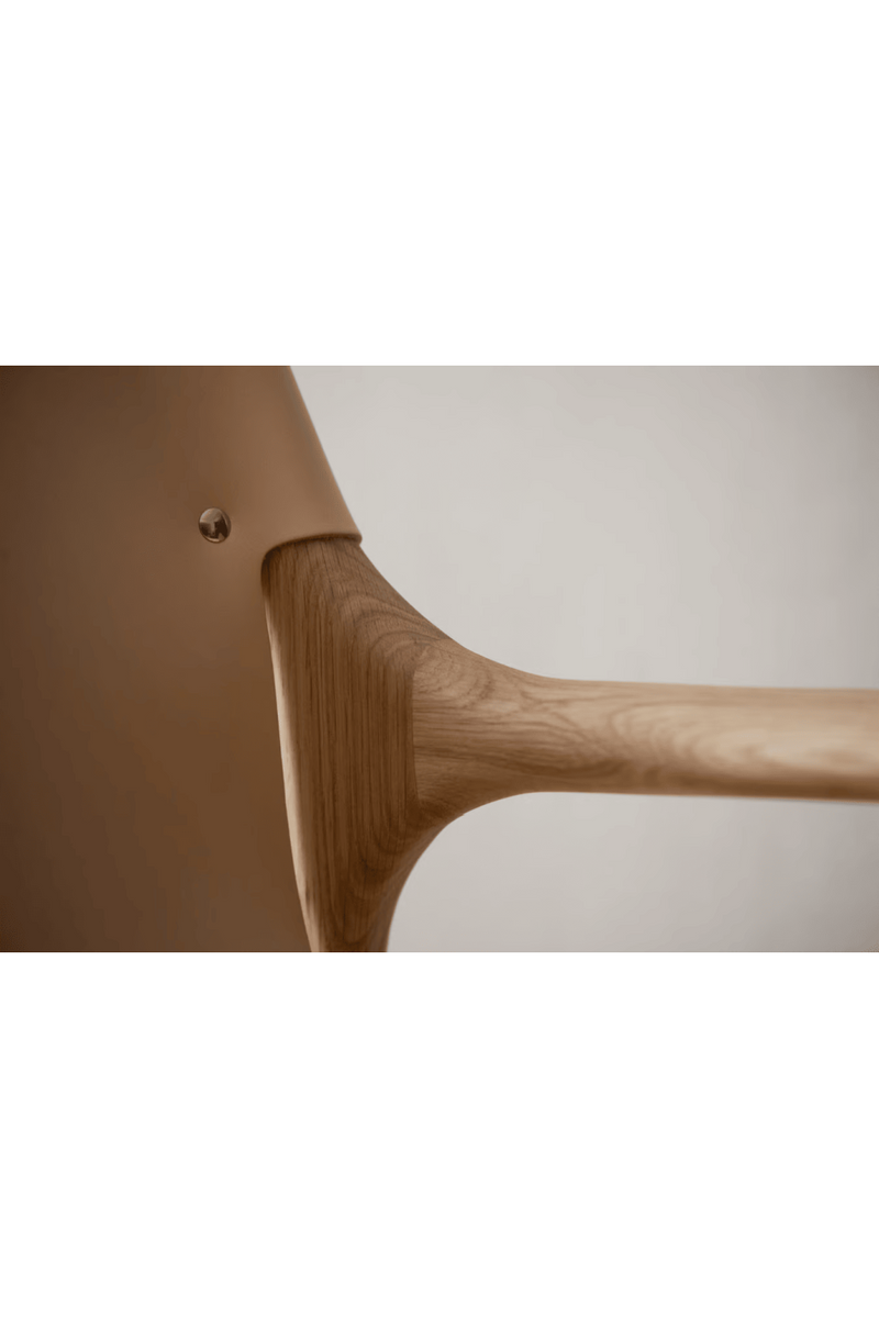 Natural Full-Grain Leather Lounge Chair | Bolia Soul | Woodfurniture.com