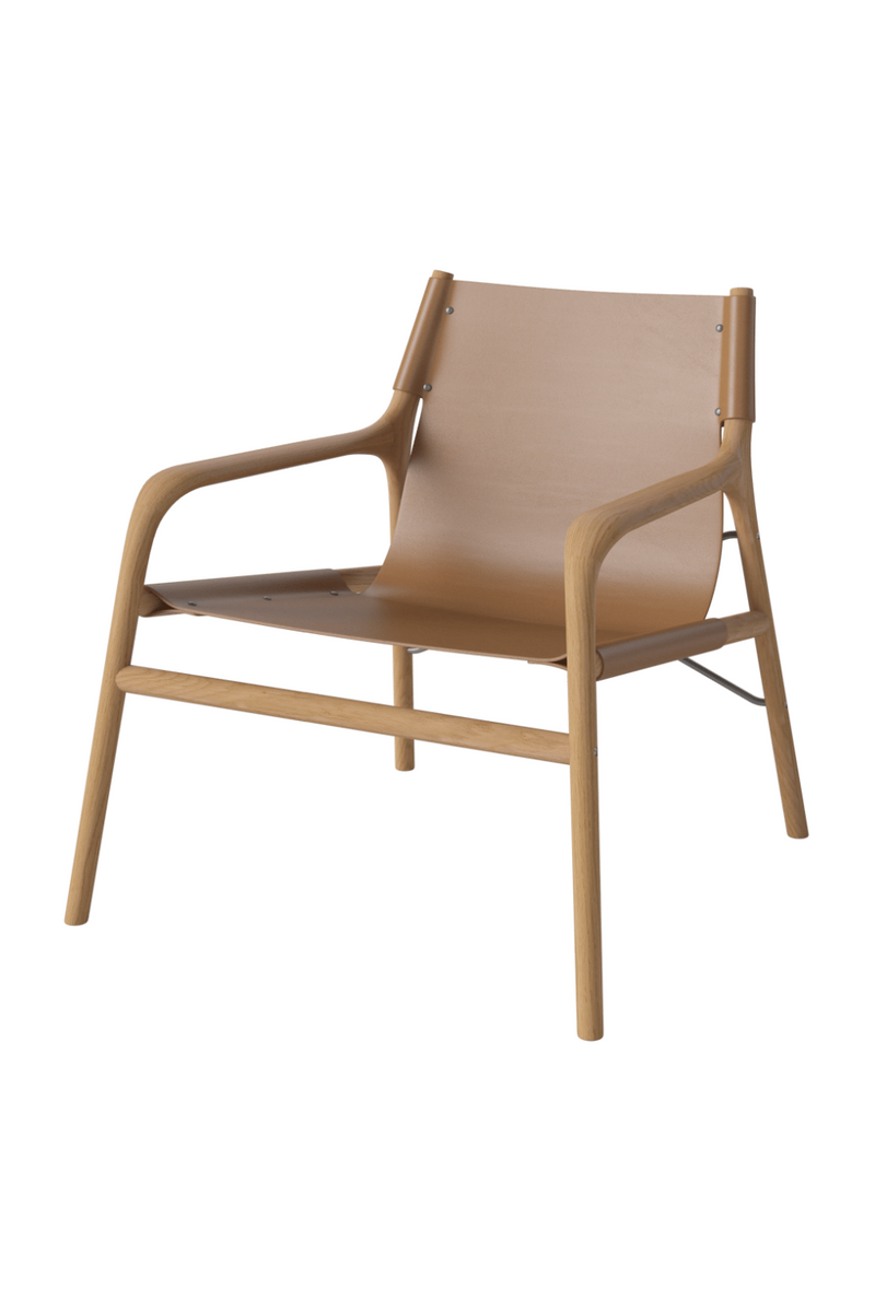 Full-Grain Leather Lounge Chair | Bolia Soul | Woodfurniture.com