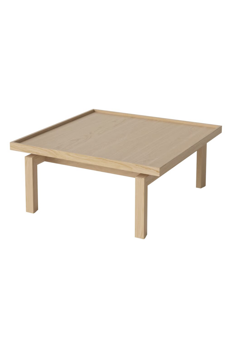 Square Oiled Oak Coffee Table | Bolia Elton | Woodfurniture.com