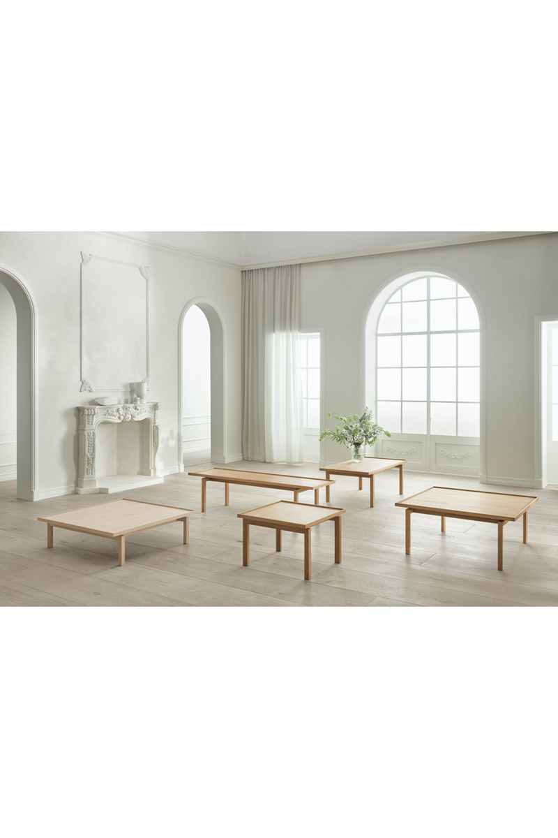 Rectangular Solid Oak Coffee Table | Bolia Elton | Woodfurniture.com