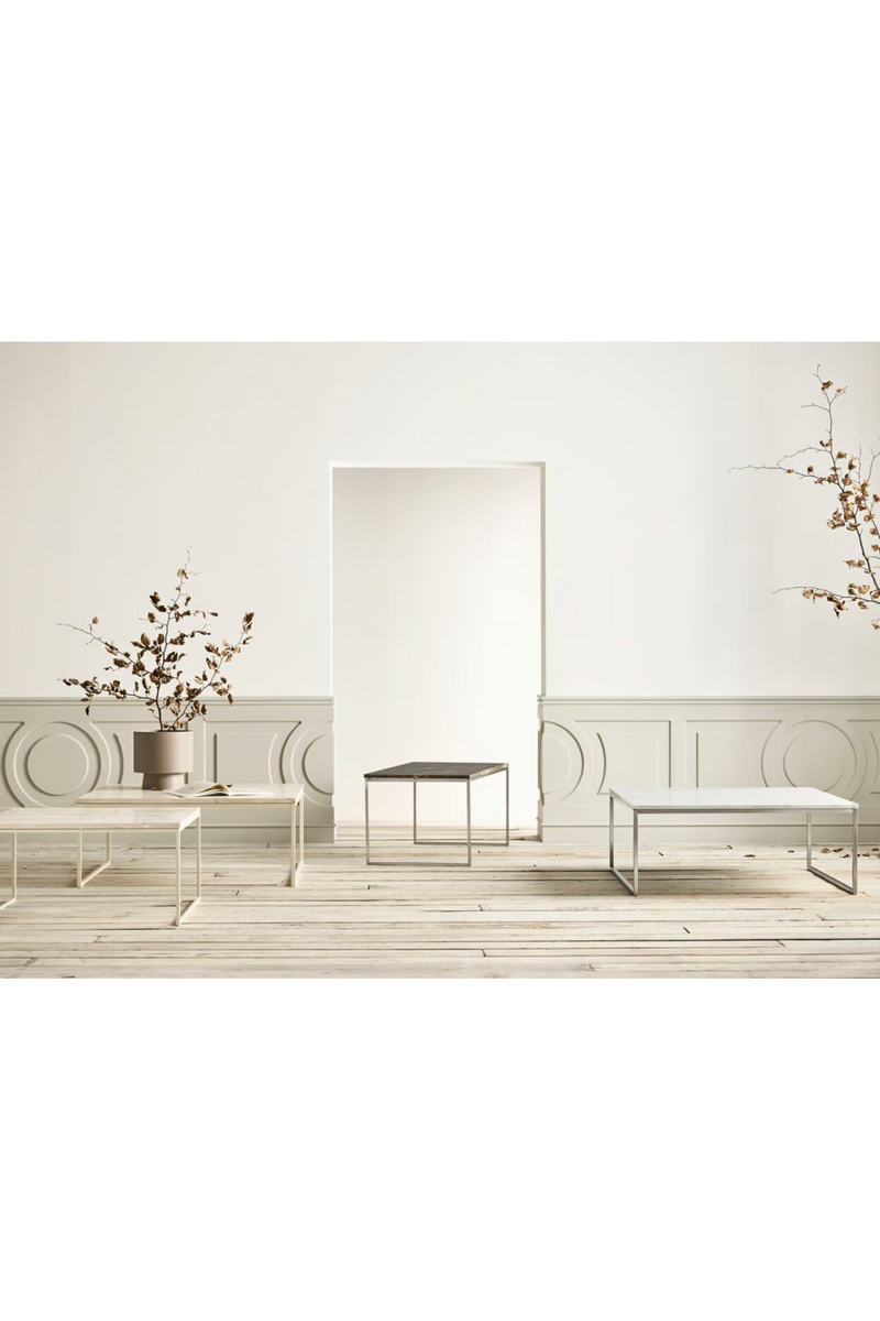 White Steel Framed Coffee Table S | Bolia Como | Woodfurniture.com