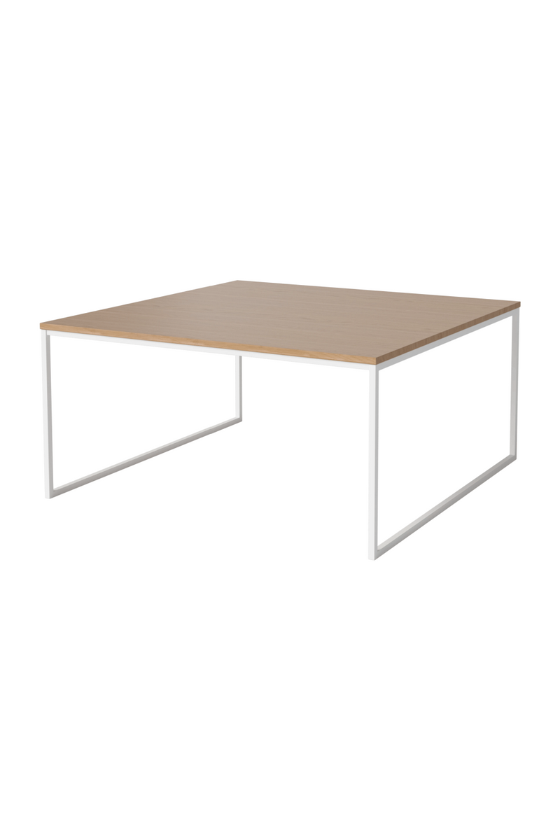 White Steel Framed Coffee Table M | Bolia Como | Woodfurniture.com