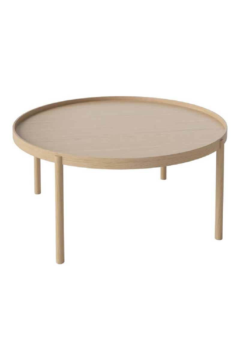 Round Oiled Oak Coffee Table | Bolia Tab | Woodfurniture.com