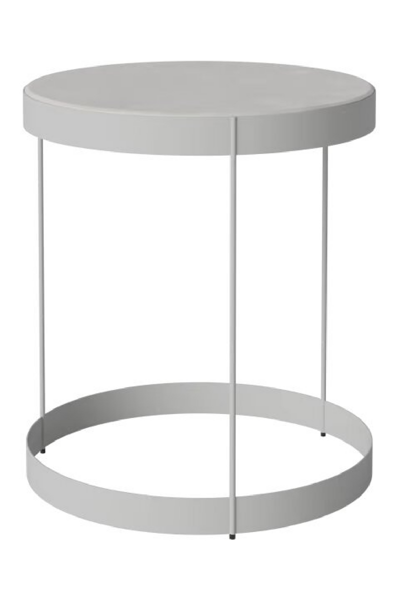 Gray Steel-Framed Round Coffee Table | Bolia Drum | Woodfurniture.com