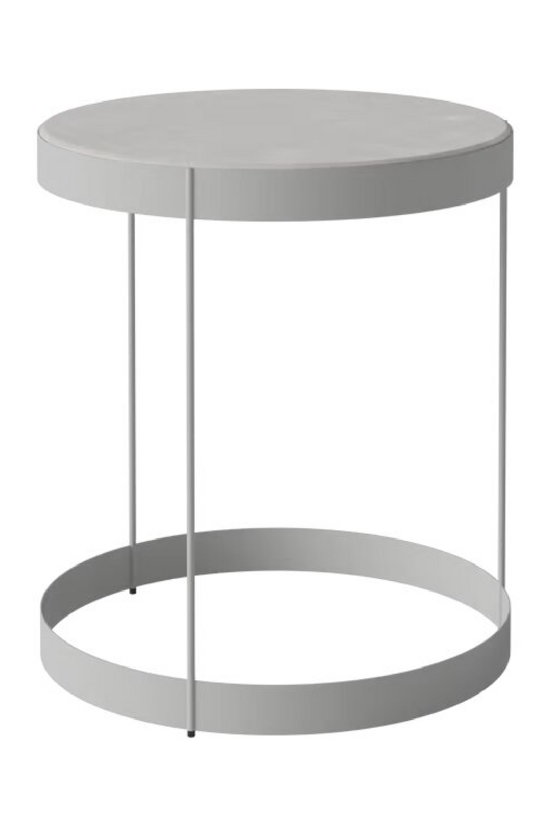 Gray Steel-Framed Round Coffee Table | Bolia Drum | Woodfurniture.com