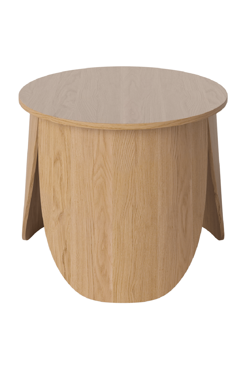 Leaf Shaped Oak Side Table | Bolia Peyote | Woodfurniture.com