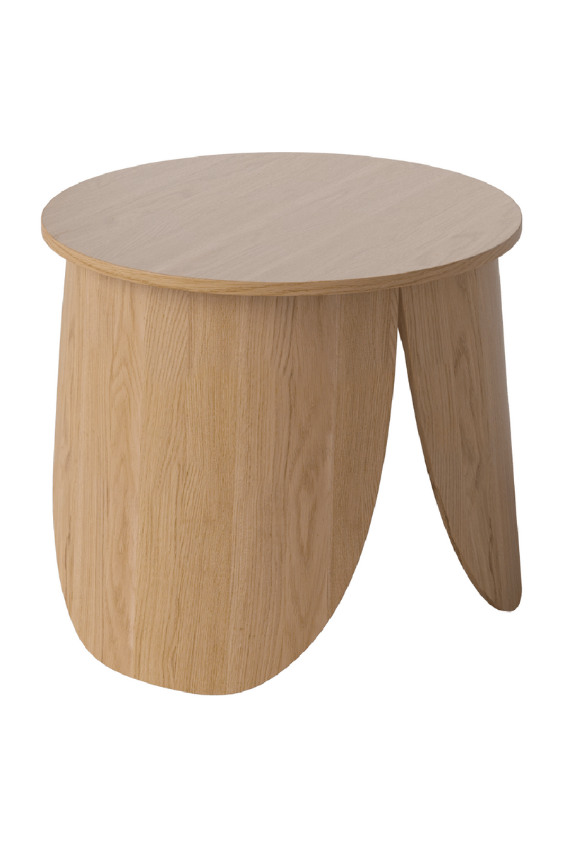 Leaf Shaped Oak Side Table | Bolia Peyote | Woodfurniture.com