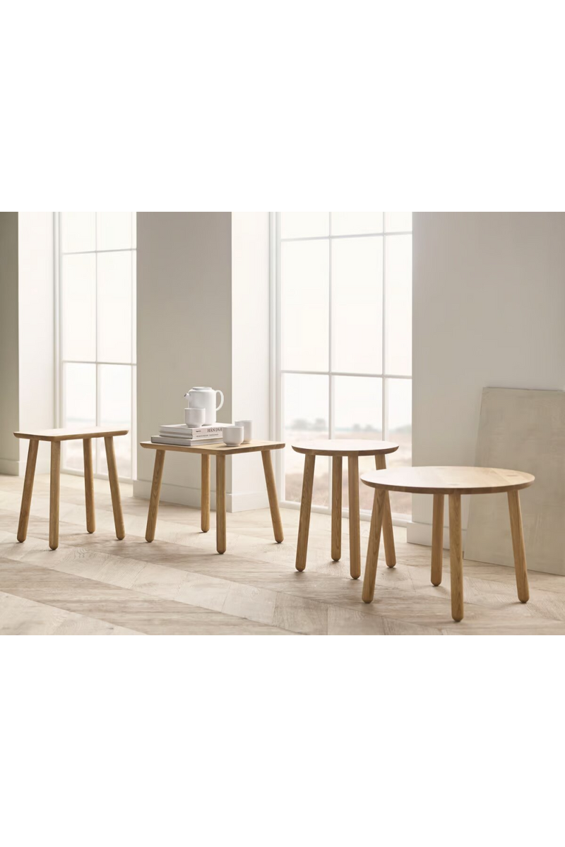 Oiled Oak Scandinavian Side Table | Bolia Forest | Woodfurniture.com
