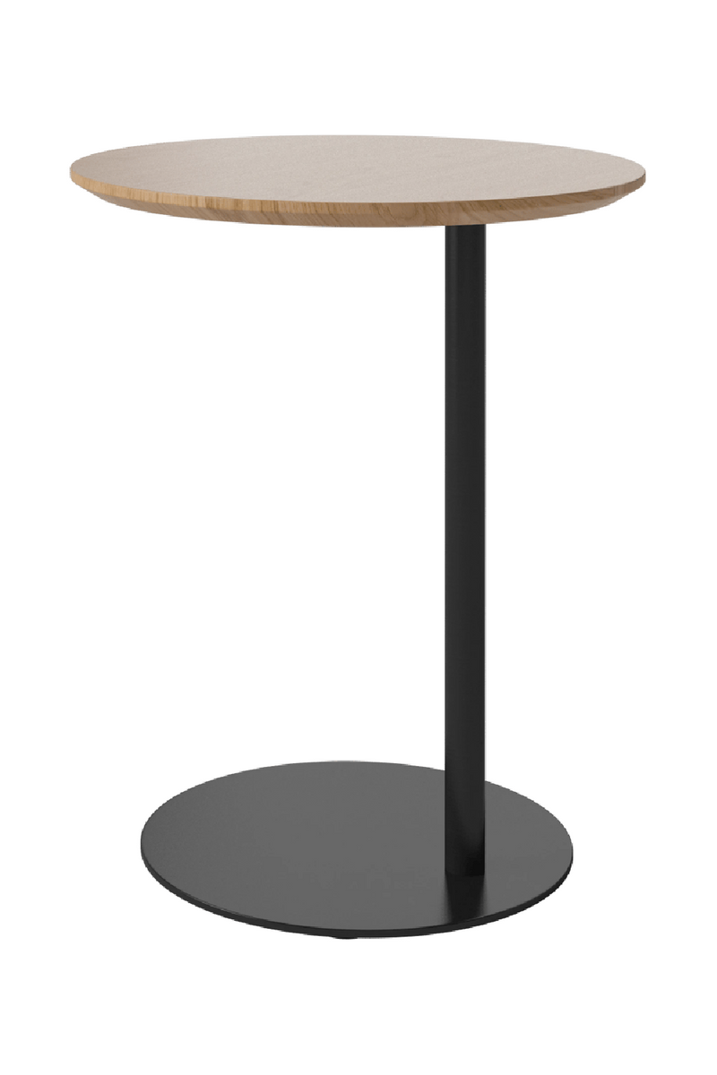 Oiled Oak Pedestal Side Table | Bolia Pillar | Woodfurniture.com