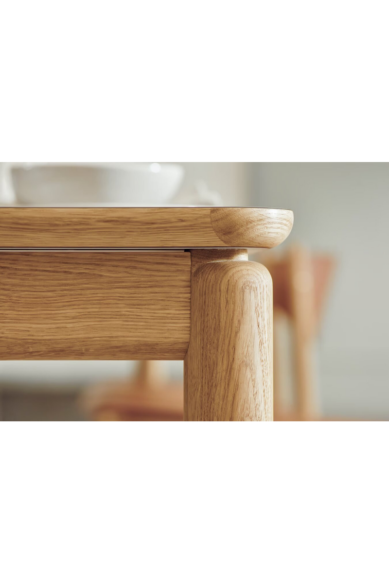 Oiled Oak Minimalist Dining Table M | Bolia Ronya | Woodfurniture.com