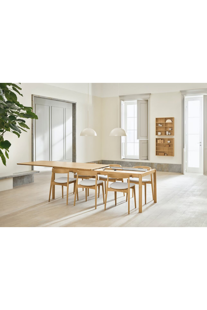 Oiled Oak Extendable Dining Table M | Bolia Ronya | Woodfurniture.com