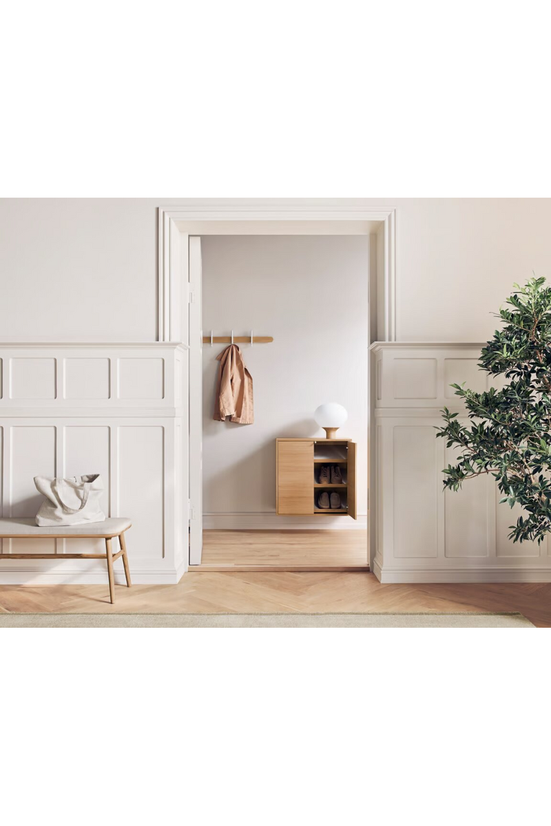 Solid Oak Japandi Bench S | Bolia Flor | Woodfurniture.com