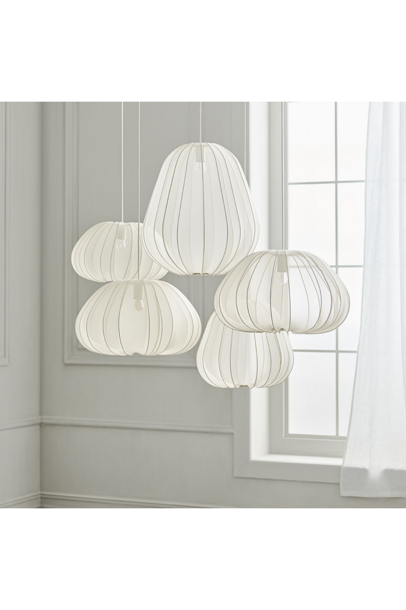 Ivory Hand-Sewn Fabric Pendant Lamp | Bolia Balloon | Woodfurniture.com