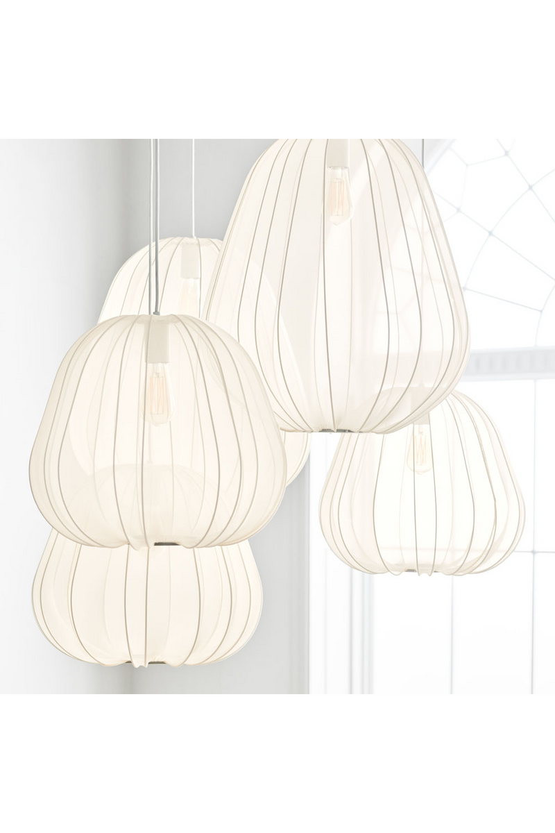 Ivory Hand-Sewn Fabric Pendant Lamp | Bolia Balloon | Woodfurniture.com