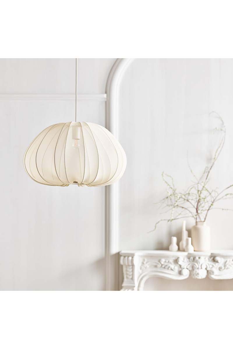 Ivory Hand-Sewn Fabric Pendant Lamp | Bolia Balloon | Woodfurniture.com