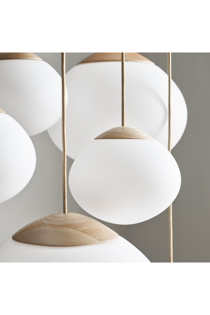 White Opal Glass Shade Pendant Light | Bolia Acorn | Woodfurniture.com