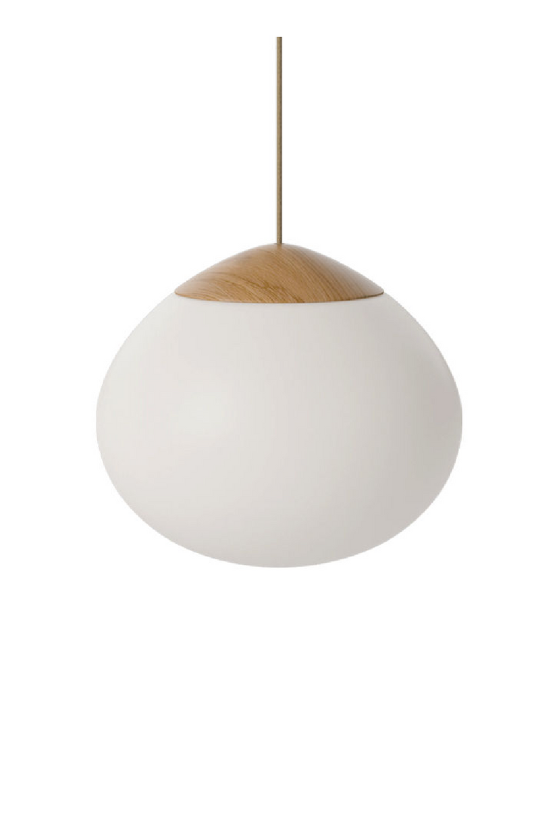 White Opal Glass Shade Pendant Light | Bolia Acorn | Woodfurniture.com