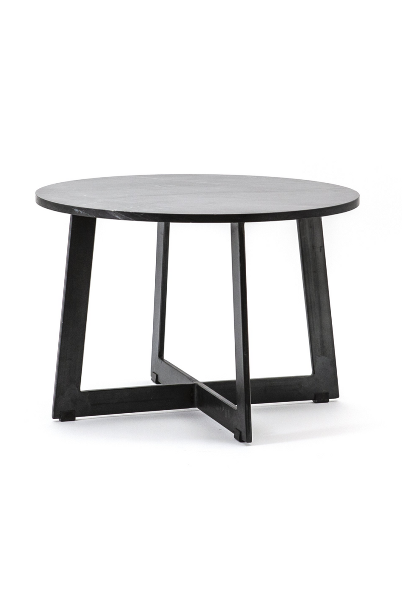 Round Black Marble Coffee Table (M) | By-Boo Major | Woodfurniture.com