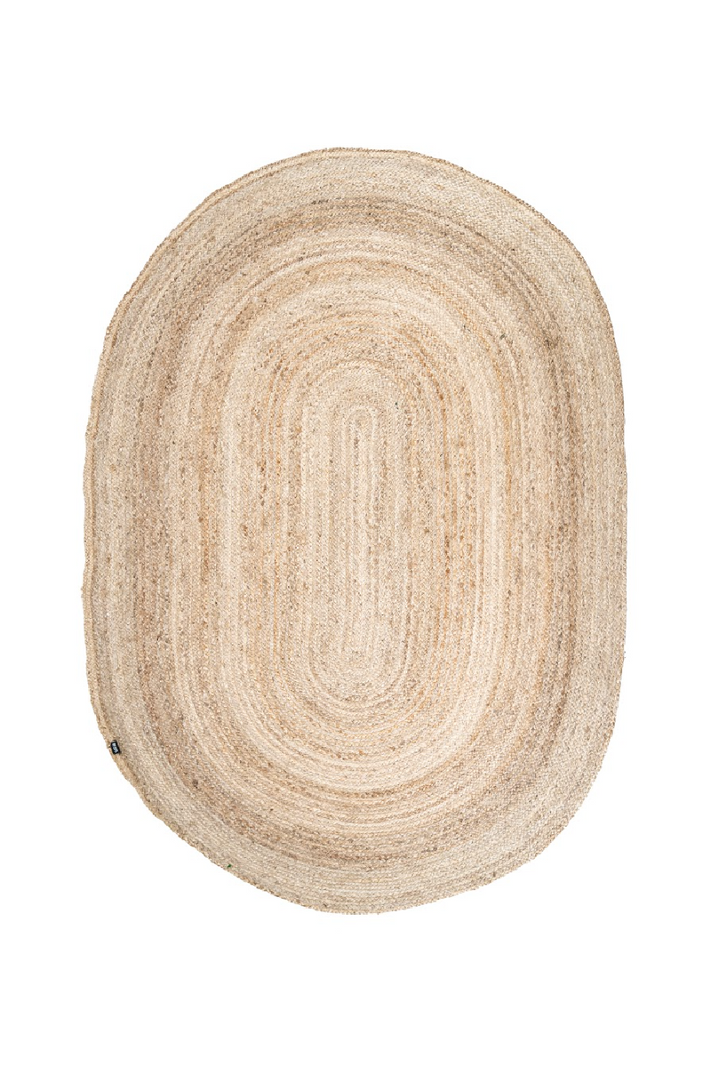 Natural Jute Oval Carpet 6'5" x 9'5" | By-Boo  | Woodfurniture.com