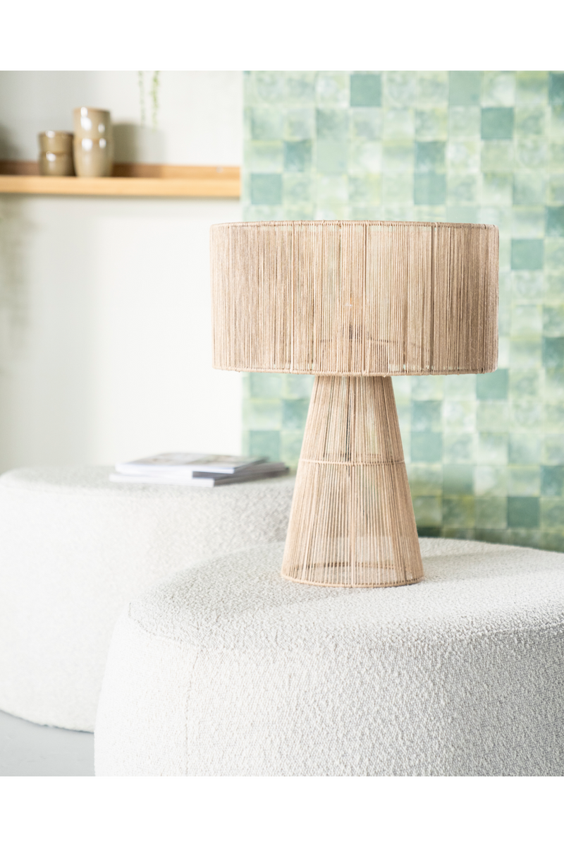 Jute Modern Table Lamp | By-Boo Oshu | Woodfurniture.com