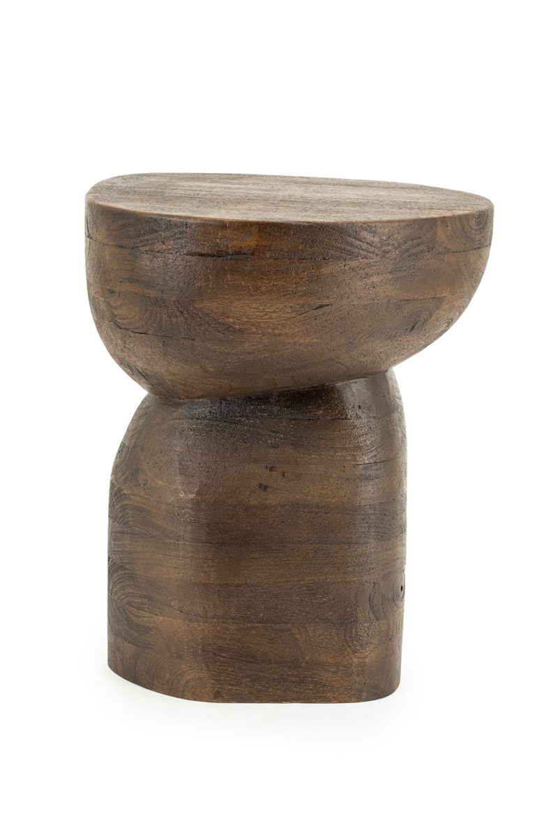 Organic-Shaped Wooden Side Table | By-Boo Cobble | Woodfurniture.com