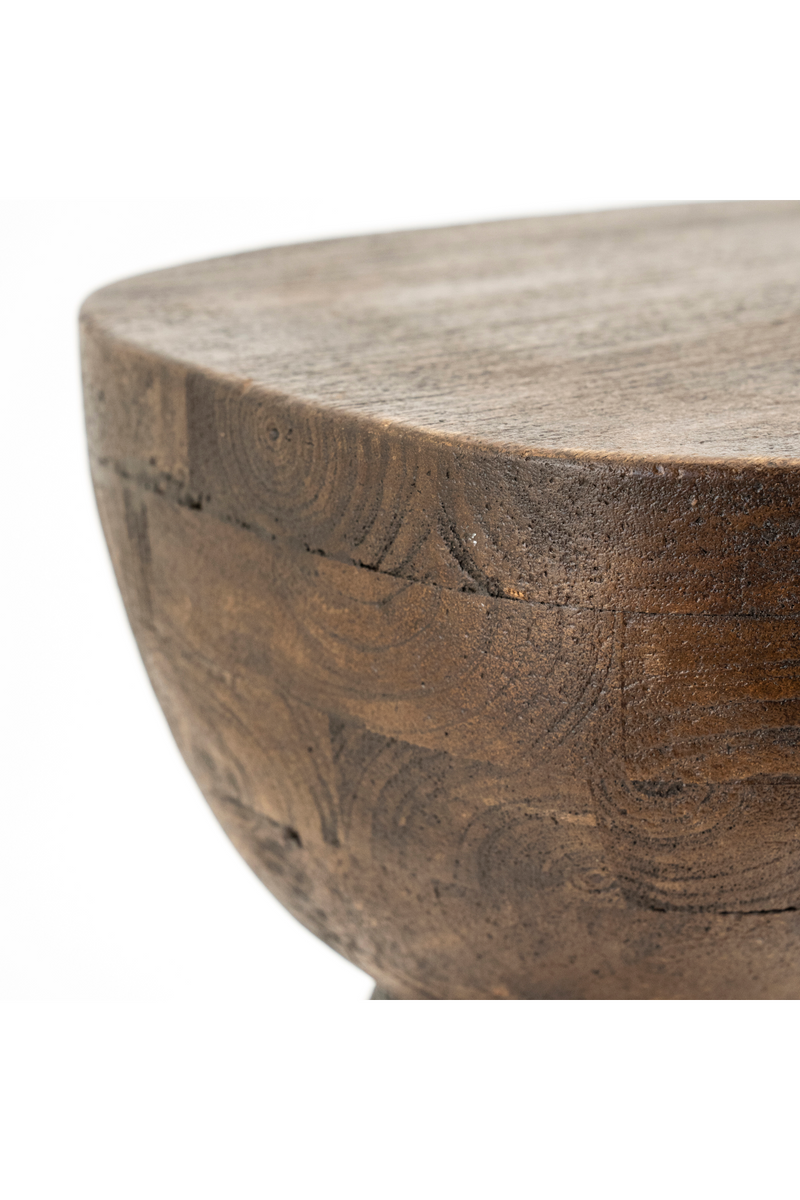 Organic-Shaped Wooden Side Table | By-Boo Cobble | Woodfurniture.com