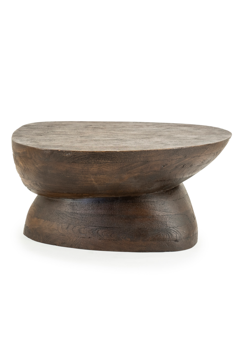 Organic-Shaped Wooden Coffee Table | By-Boo Cobble | Woodfurniture.com