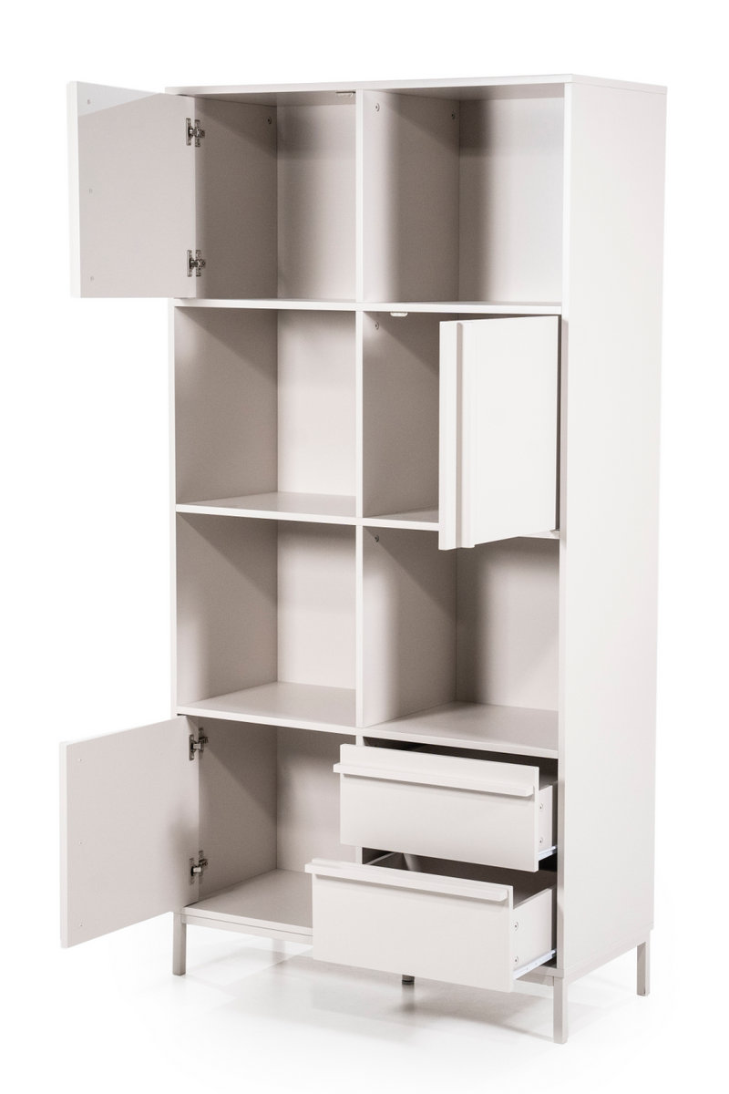 White Metal Bookcase | By-Boo Boaz | Woodfurniture.com