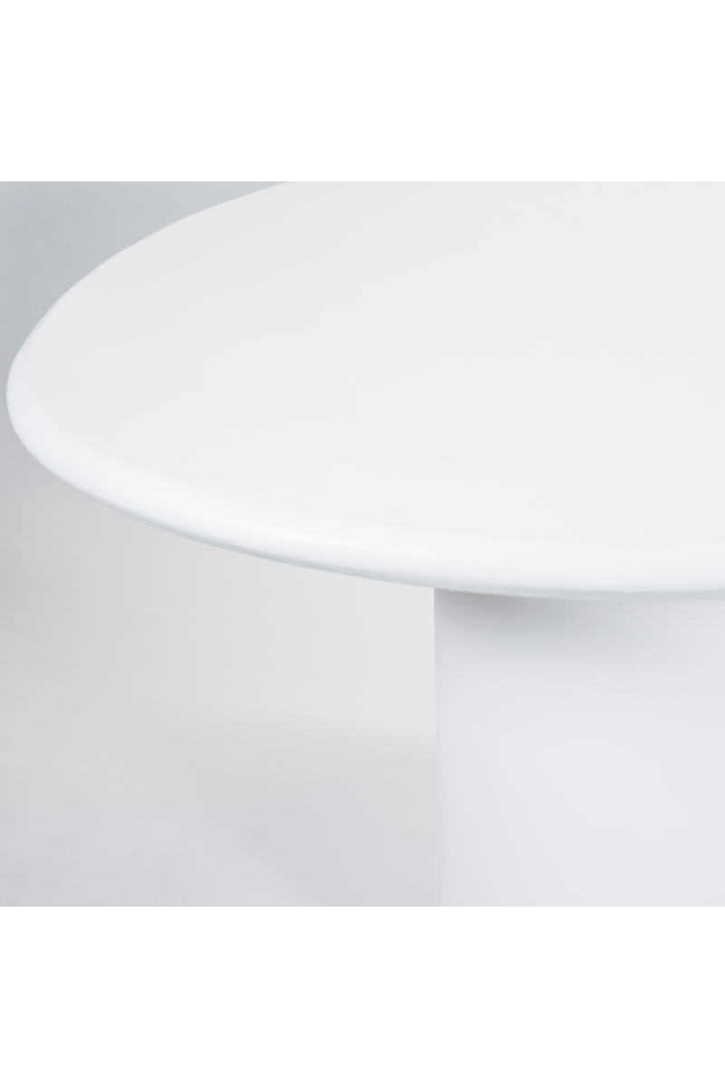 White Glass Organic Dining Table | By-Boo Seki | Woodfurniture.com