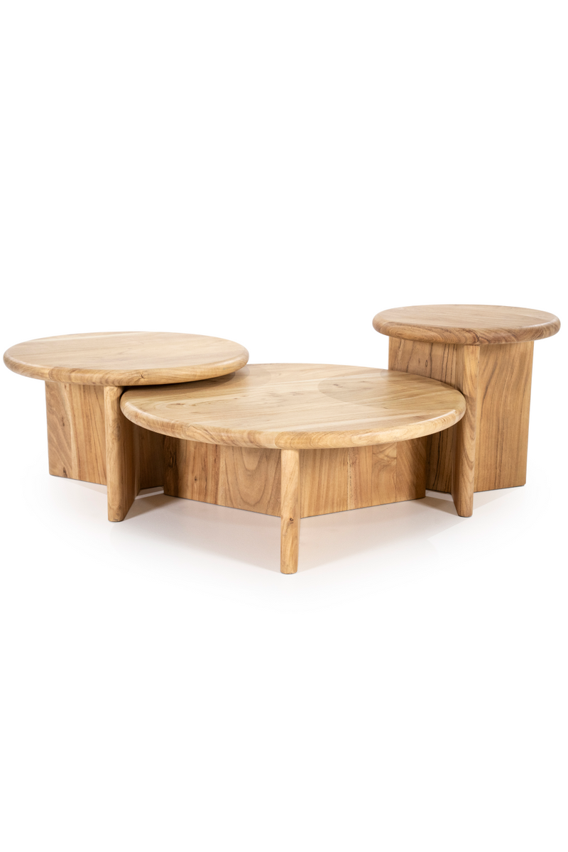 Round Wooden Coffee Table S | By-Boo Leoti | Woodfurniture.com