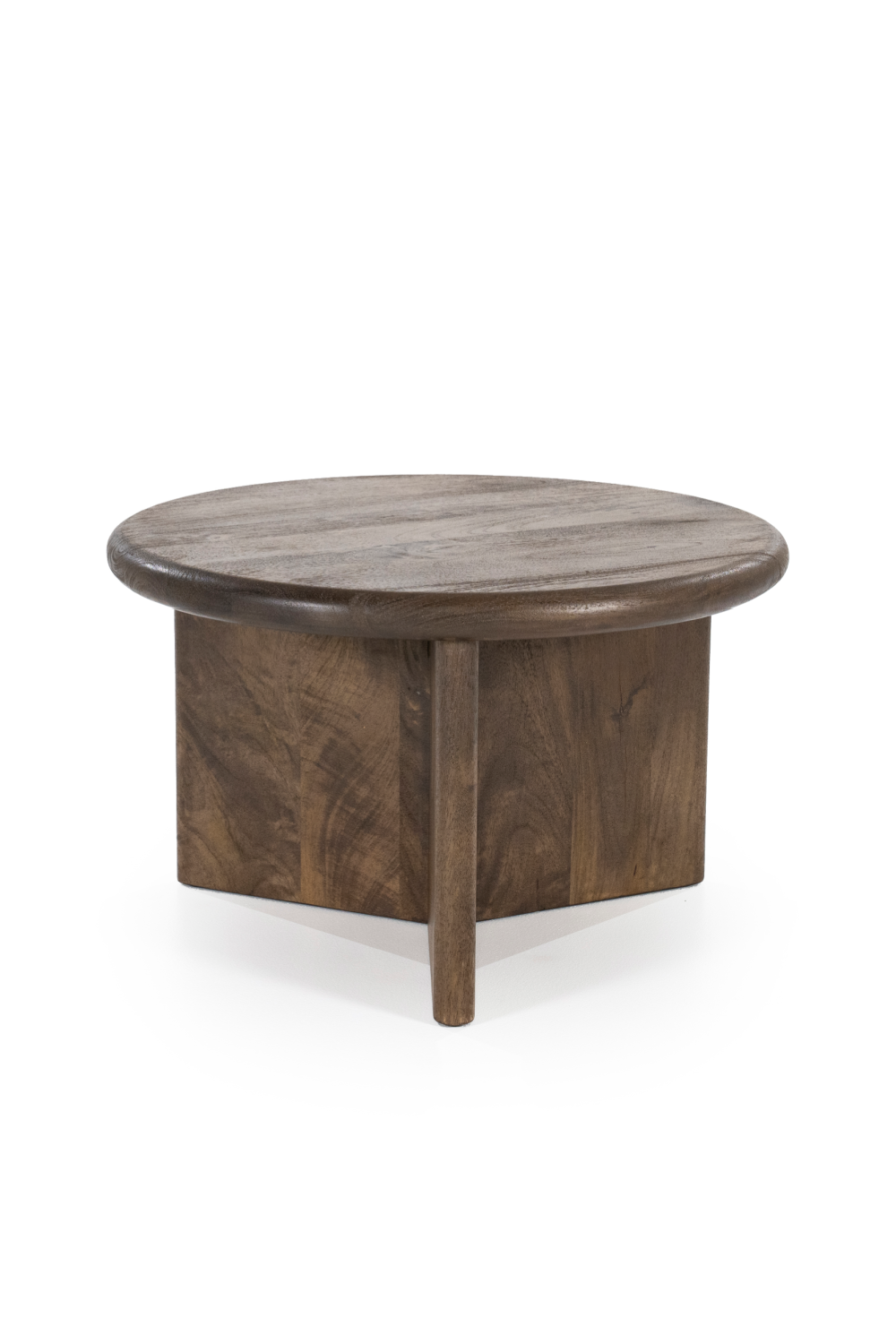 Round Wooden Coffee Table M | By-Boo Leoti | Woodfurniture.com