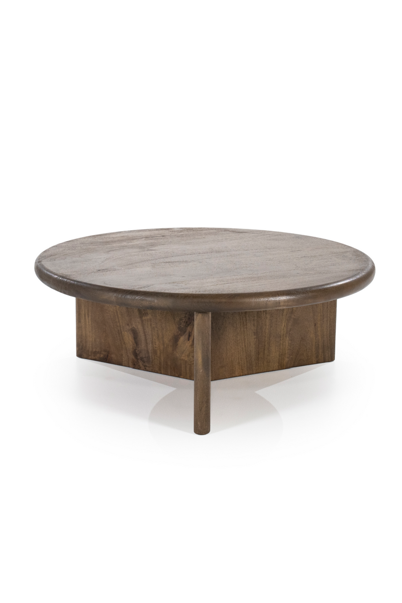 Round Wooden Coffee Table L | By-Boo Leoti | Woodfurniture.com