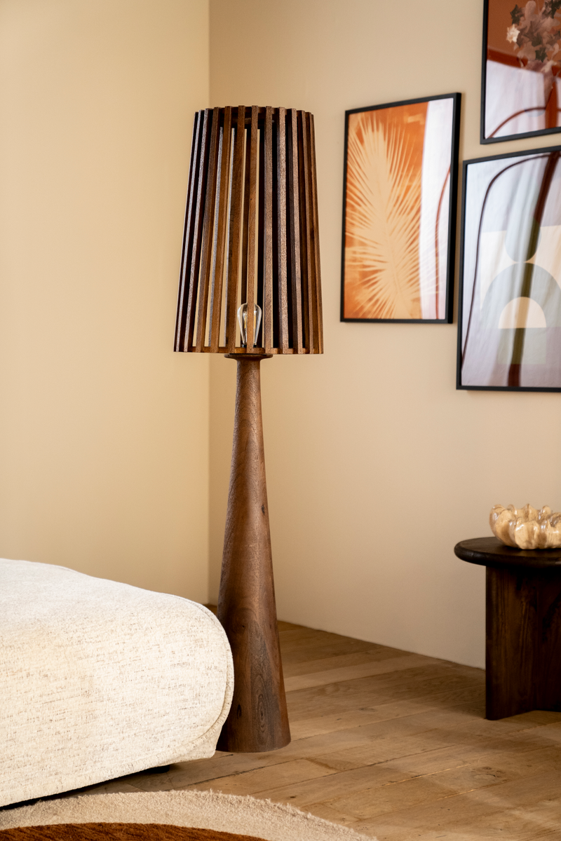 Mango Wood Floor Lamp | By-Boo Guard | Woodfurniture.com