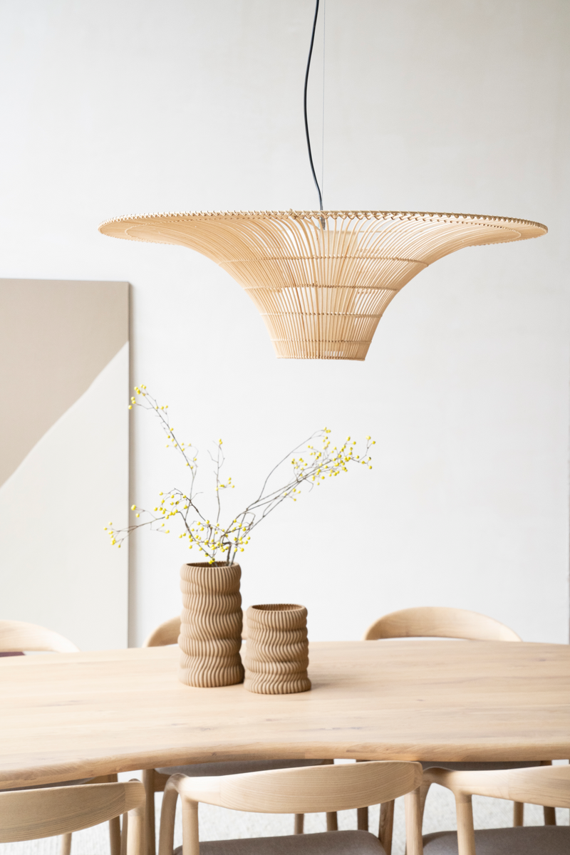 Conical Reed Hanging Lamp | By-Boo Hanoi | Woodfurniture.com