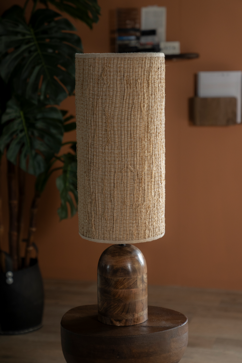 Natural Jute Table Lamp | By-Boo Gadja | Woodfurniture.com