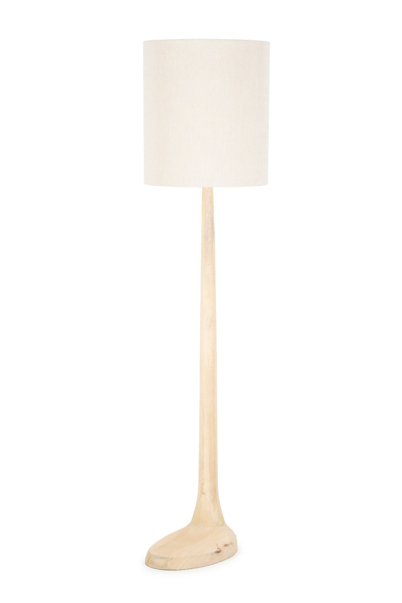 Mango Wood Base Floor Lamp | By-Boo Rine | Woodfurniture.com