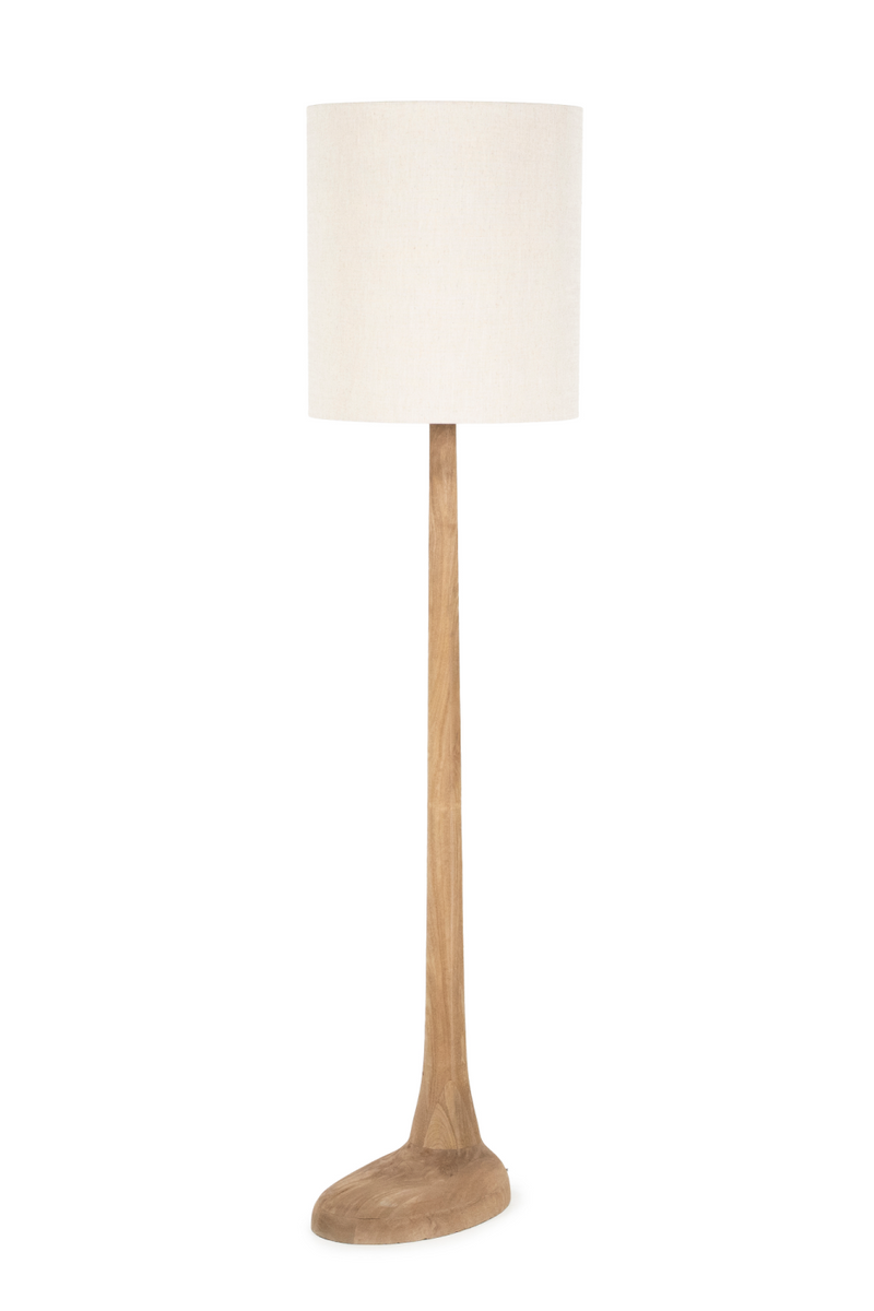 Mango Wood Base Floor Lamp | By-Boo Rine | Woodfurniture.com